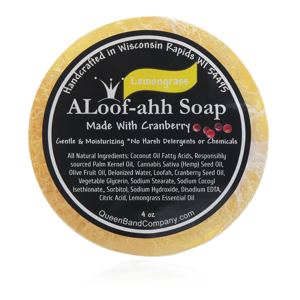 Queen B Lemongrass Loofah Soap - all natural