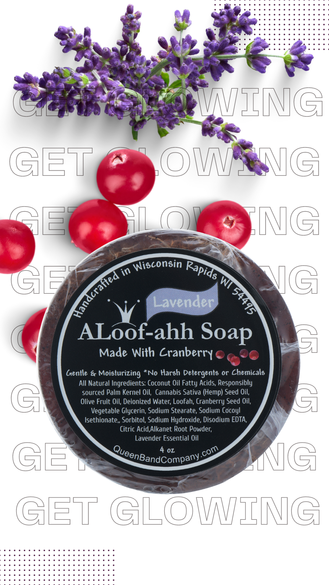 Natural soap with embedded loofah